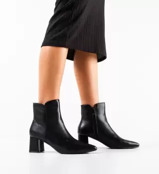 Botine dama Lanana Negre imagine