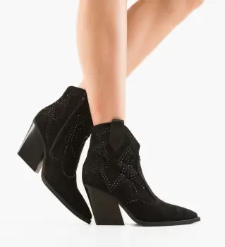 Botine dama Leila Negre imagine