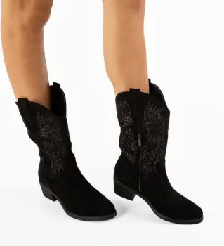 Botine dama Letty Negre imagine
