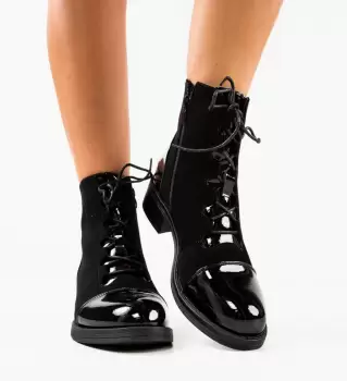 Botine dama Lina Negre imagine