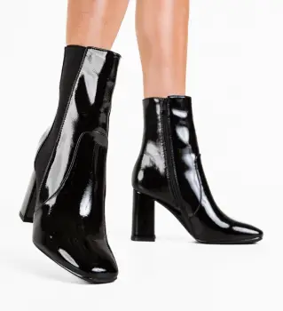 Botine dama Linds Negre imagine