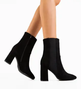 Botine dama Linds Negre 3 imagine