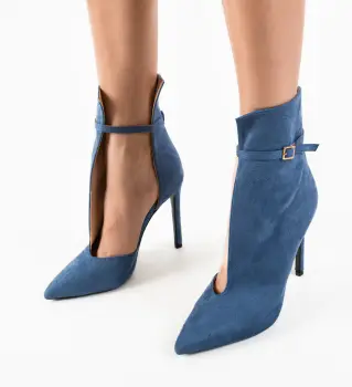 Botine dama Lochla Albastre imagine