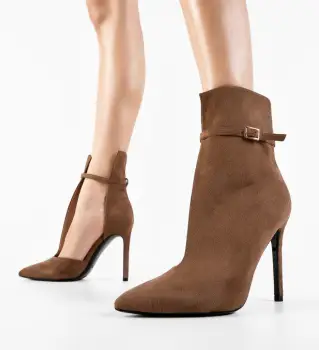 Botine dama Lochla Khaki imagine
