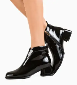 Botine dama Loghin Negre imagine
