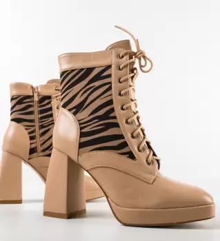 Botine dama Lokan Bej imagine