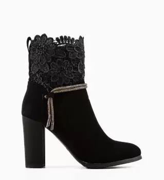 Botine dama Low Negre imagine