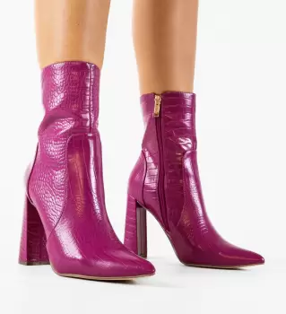 Botine dama Lutfi Fuchsia imagine
