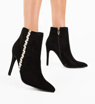 Botine dama Maram Negre imagine