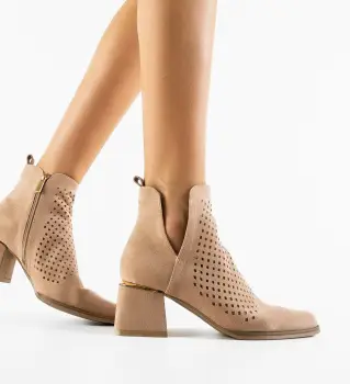 Botine dama Maraya Bej imagine