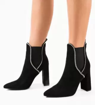 Botine dama Mckay Negre 2 imagine