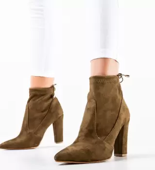 Botine dama Medy Verde imagine
