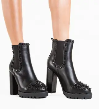 Botine dama Mendel Negre imagine