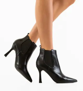 Botine dama Meny Negre 2 imagine