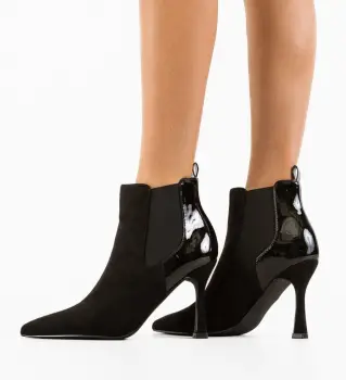 Botine dama Meny Negre imagine