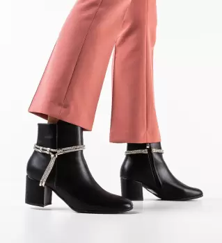 Botine dama Miley Negre imagine