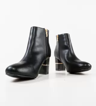 Botine dama Murray Negre imagine