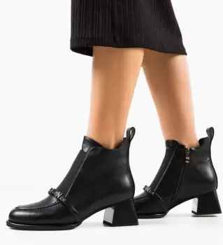 Botine dama Myouy Negre imagine