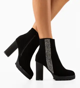 Botine dama Nabil Negre 2 imagine