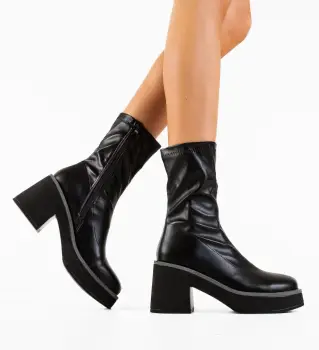 Botine dama Naom Negre imagine