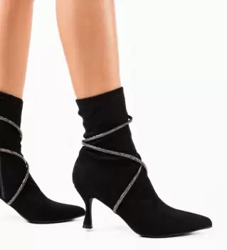 Botine dama Naomi Negre imagine