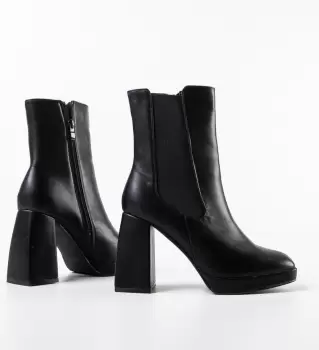 Botine dama Negon Negre imagine