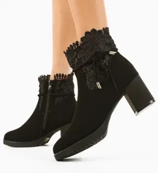 Botine dama Nelnel Negre imagine