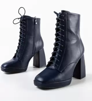 Botine dama Neros Bleumarin imagine