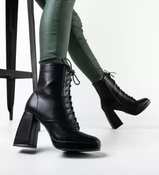 Botine dama Neros Negre imagine