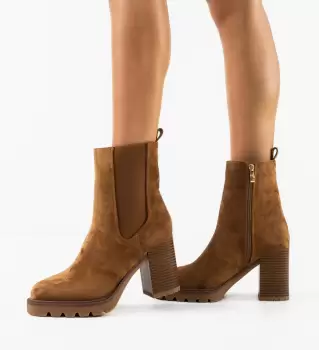Botine dama Nevymar Camel imagine