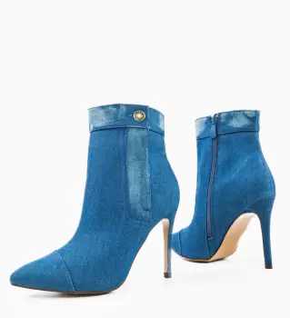 Botine dama Nithya Albastre imagine