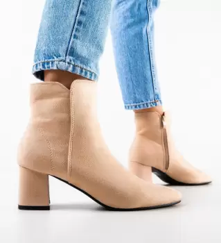 Botine dama Noname Bej imagine