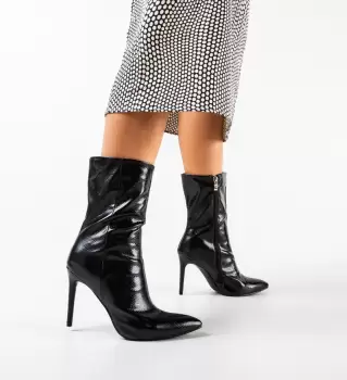 Botine dama Opyt Negru imagine