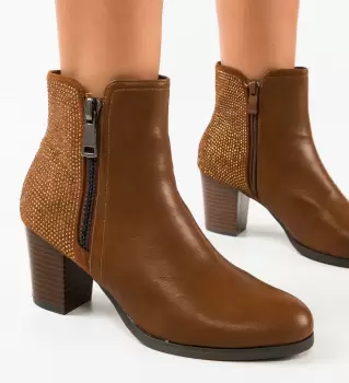 Botine dama Ortega Camel imagine