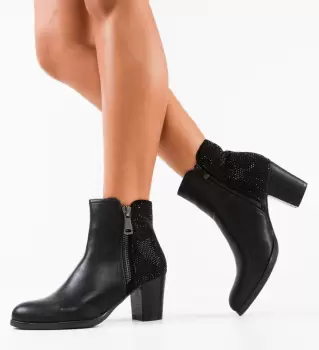 Botine dama Ortega Negre imagine