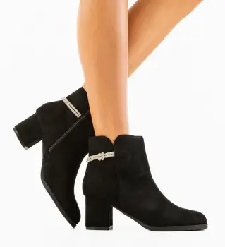 Botine dama Otto Negre imagine