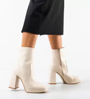 Botine dama Owais Bej imagine
