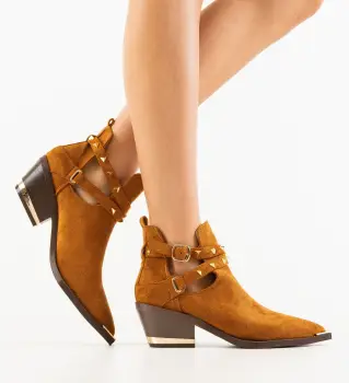 Botine dama Qamar Camel imagine