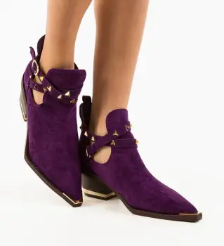 Botine dama Qamar Mov imagine
