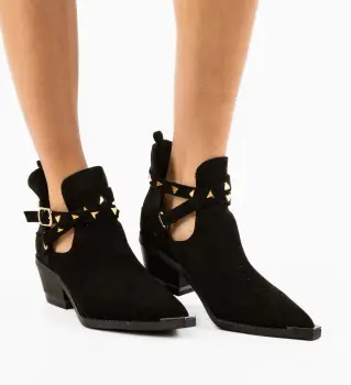 Botine dama Qamar Negre imagine