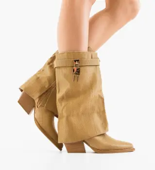 Botine dama Raffa Bej imagine