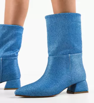 Botine dama Reana Albastre imagine