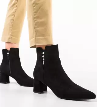 Botine dama Rezaq Negre imagine