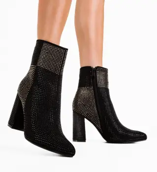Botine dama Ruff Negre imagine