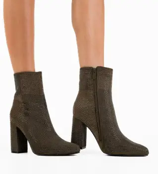 Botine dama Ruff Verzi imagine