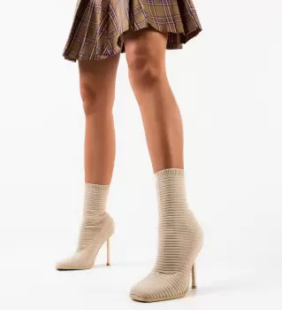 Botine dama Ryxy Bej imagine