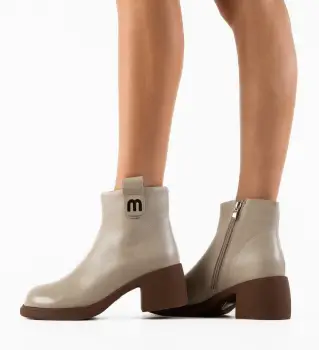Botine dama Safta Bej imagine
