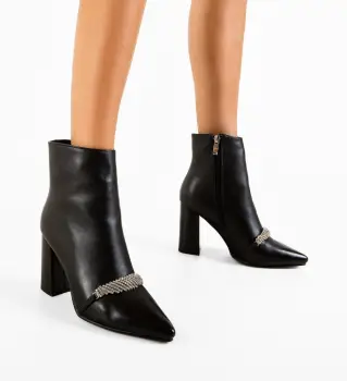 Botine dama Schoorel Negre imagine