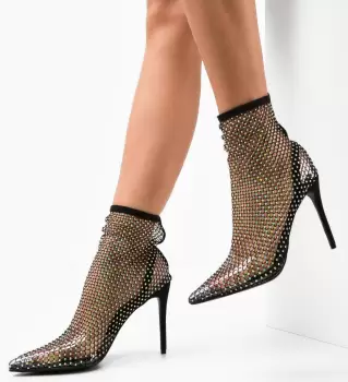 Botine dama Sherisse Negre imagine
