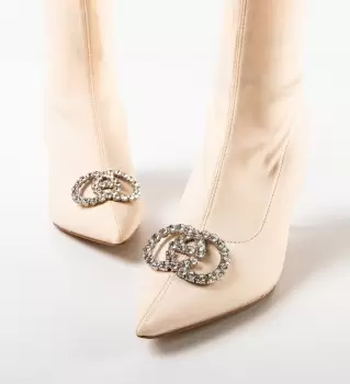 Botine dama Smith Bej imagine